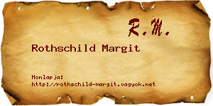 Rothschild Margit névjegykártya
