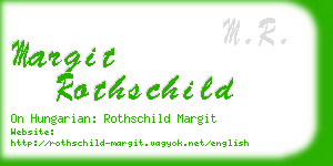 margit rothschild business card